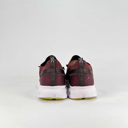 On Running Cloud 6 Versa – Burgundy, Black & White Unisex Lifestyle Running Shoes