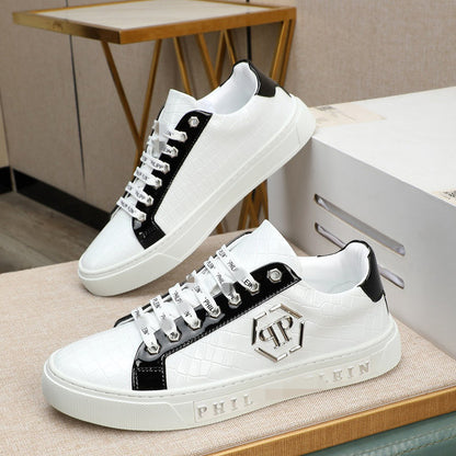 SOLA PP Leather Casual Sneakers – Unisex Low-Top