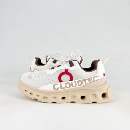 On Cloudmonster 2 – Unisex Lightweight Breathable Maximum Cushioning Running Shoes with BOA Fit System | White & Cream