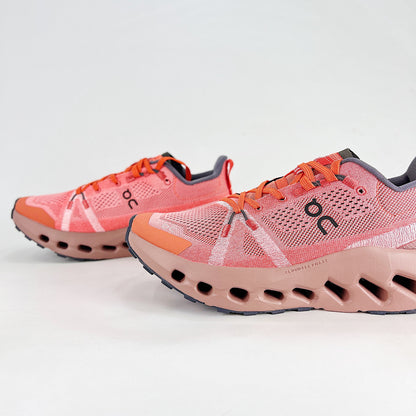 On Cloudsurfer Trail – Rose Terracotta & Burnt Orange Unisex Lightweight Breathable Trail Running Shoes