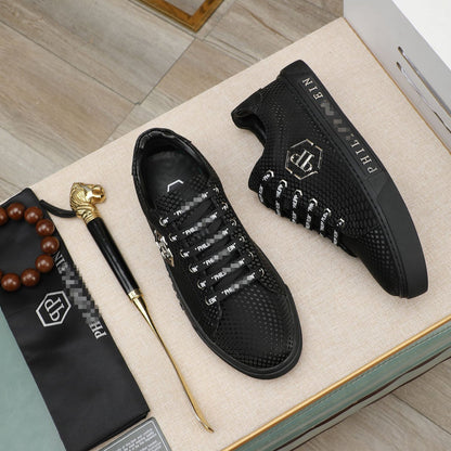 SOLA PP Leather Casual Sneakers – Unisex Low-Top