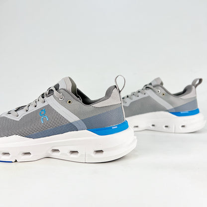 On Running Cloudmonster – Grey & Cobalt Blue Unisex Maximum Cushion Road Running Shoes