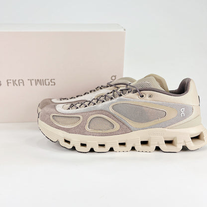 On x FKA twigs Cloud X 4 – All Sand & Pebble Unisex Premium Collaboration Lifestyle Sneakers