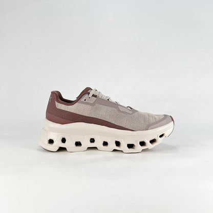 On Running Cloudmonster – Sand & Mocha Unisex Maximum Cushion Running Shoes