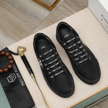 SOLA PP Leather Casual Sneakers – Unisex Low-Top