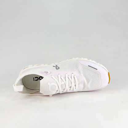 On Running Cloud 6 Versa – All White & Gum Unisex Lifestyle Running Shoes