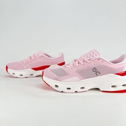 On Running Cloudmonster – Blossom & Red Women's Maximum Cushion Running Shoes