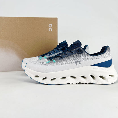 On Running Cloudeclipse – Grey & Navy Blue Unisex High-Performance Road Running Shoes