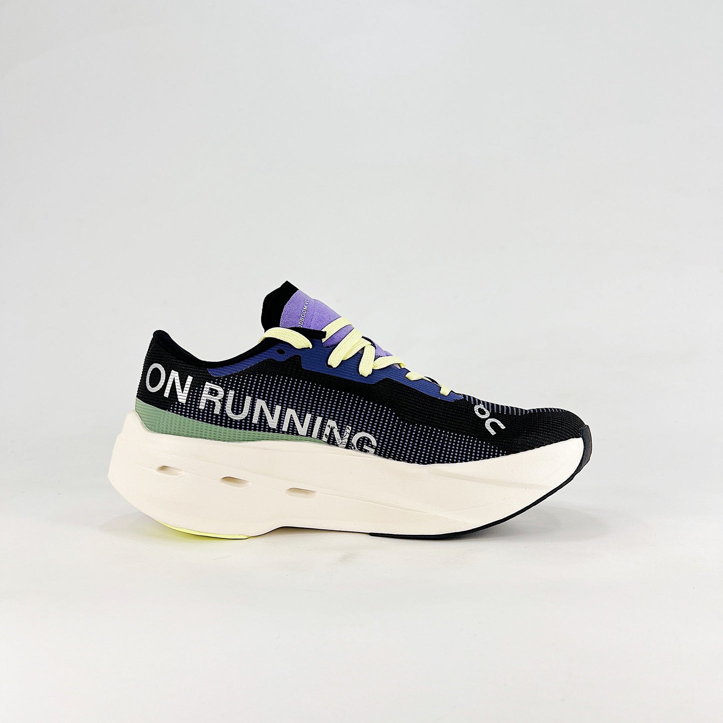 On Running Cloudeclipse – Black, Indigo & Neon Women's High-Performance Running Shoes