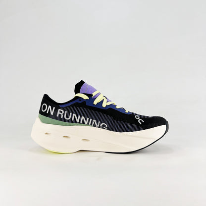 On Running Cloudeclipse – Black, Indigo & Neon Women's High-Performance Running Shoes