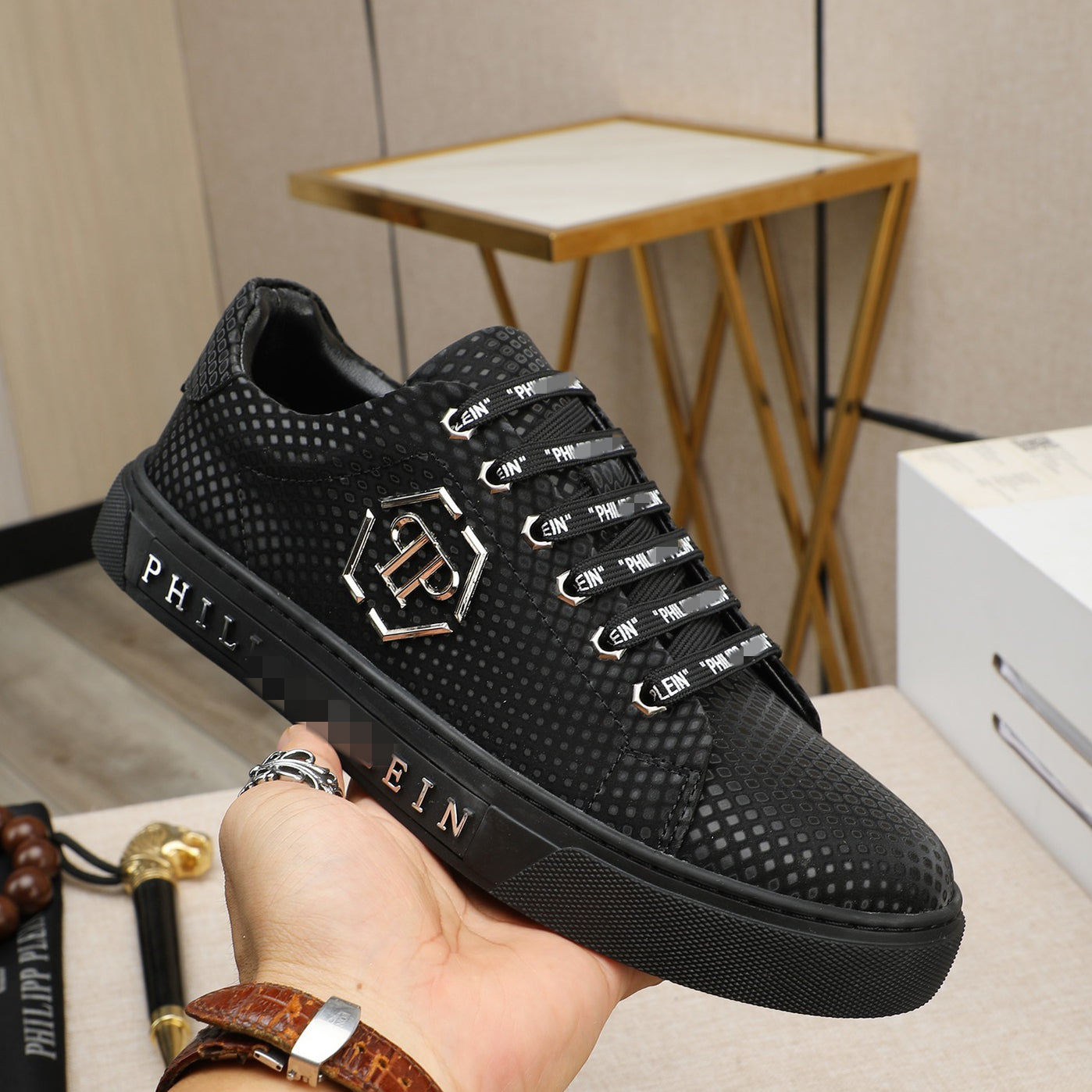 SOLA PP Leather Casual Sneakers – Unisex Low-Top