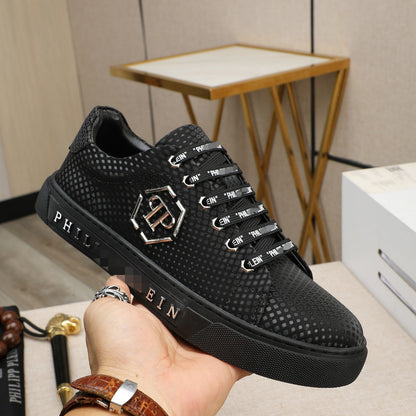SOLA PP Leather Casual Sneakers – Unisex Low-Top