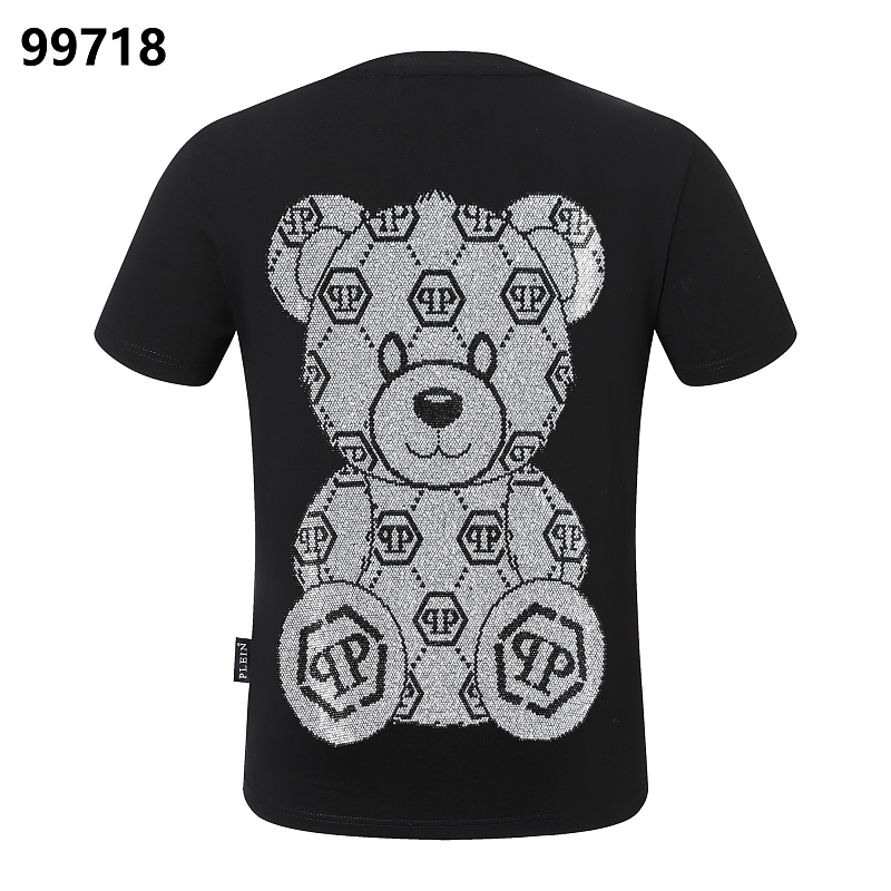 P**P Men's Investment Piece Logo Emblem T-Shirt | Black White