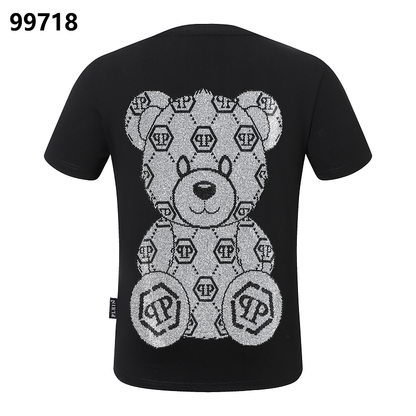 P**P Men's Investment Piece Logo Emblem T-Shirt | Black White