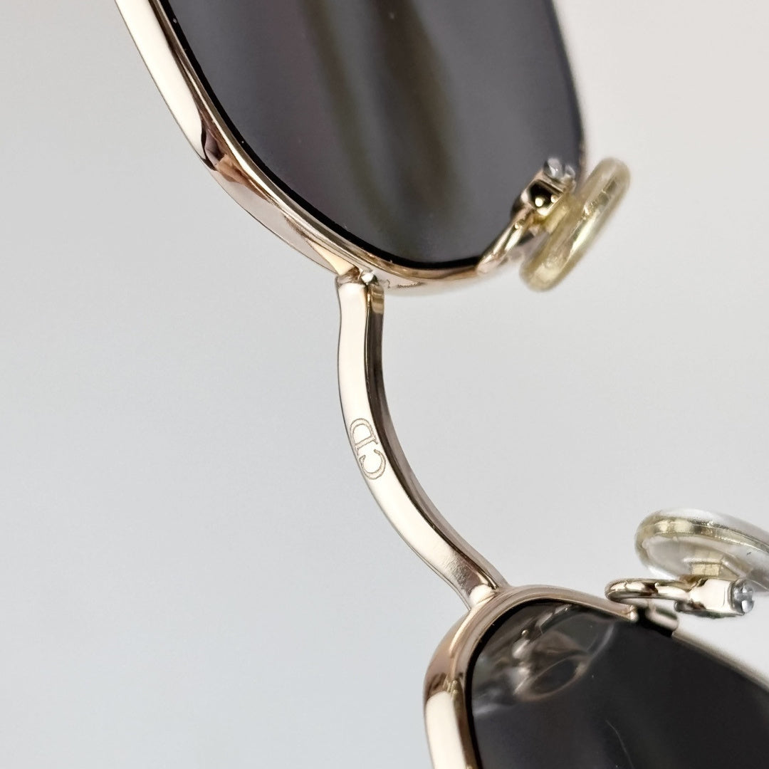D**R Oversized Square Sunglasses | Silver & Gold Metal Frame, Grey Gradient Lenses | Multiple Colors