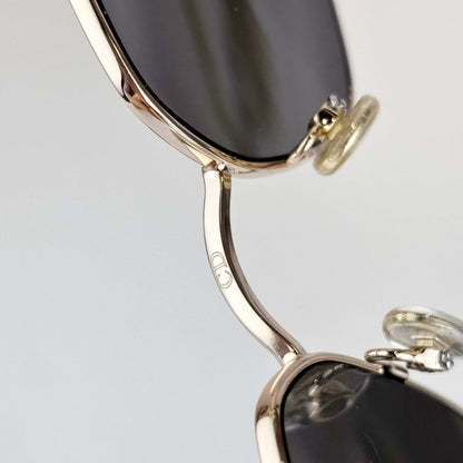 D**R Oversized Square Sunglasses | Silver & Gold Metal Frame, Grey Gradient Lenses | Multiple Colors