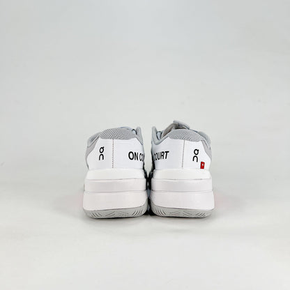 On THE ROGER Pro Fire – Women's Breathable Non-Slip Low-Top Tennis Shoes | Gray & Hot Pink