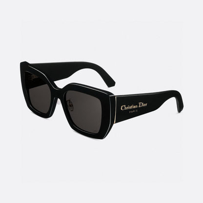 D**R DiorPacific S1U Geometric Square Sunglasses | Black Acetate Frame, Dark Grey Lenses, Christian Dior Paris Temple | Multiple Colors