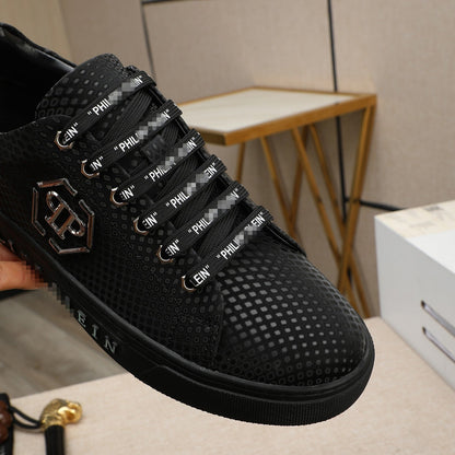 SOLA PP Leather Casual Sneakers – Unisex Low-Top