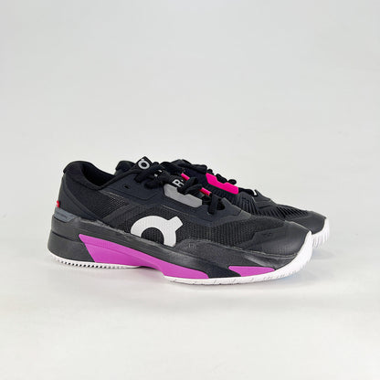 On The Roger Slam – Black & Violet Purple Unisex Breathable Anti-Slip Tennis Shoes