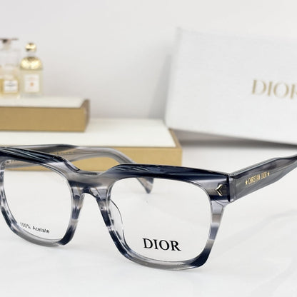 D**R DiorBlackSuit Optical Frames | Oversized Square Acetate Eyeglasses, Christian Dior Star Temple, Arrow Rivet | 5 Colors