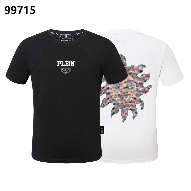 P**P Men's Night Out Logo Emblem T-Shirt | Black White