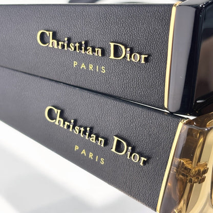D**R DiorPacific S1U Sunglasses | Narrow Rectangle Acetate Frame, Christian Dior Paris Temple, Gold CD Hinge | 6 Colors