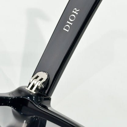 D**R BlackSuit Square Sunglasses | Havana Striped Acetate Frame, Dark Grey Lenses | Multiple Colors