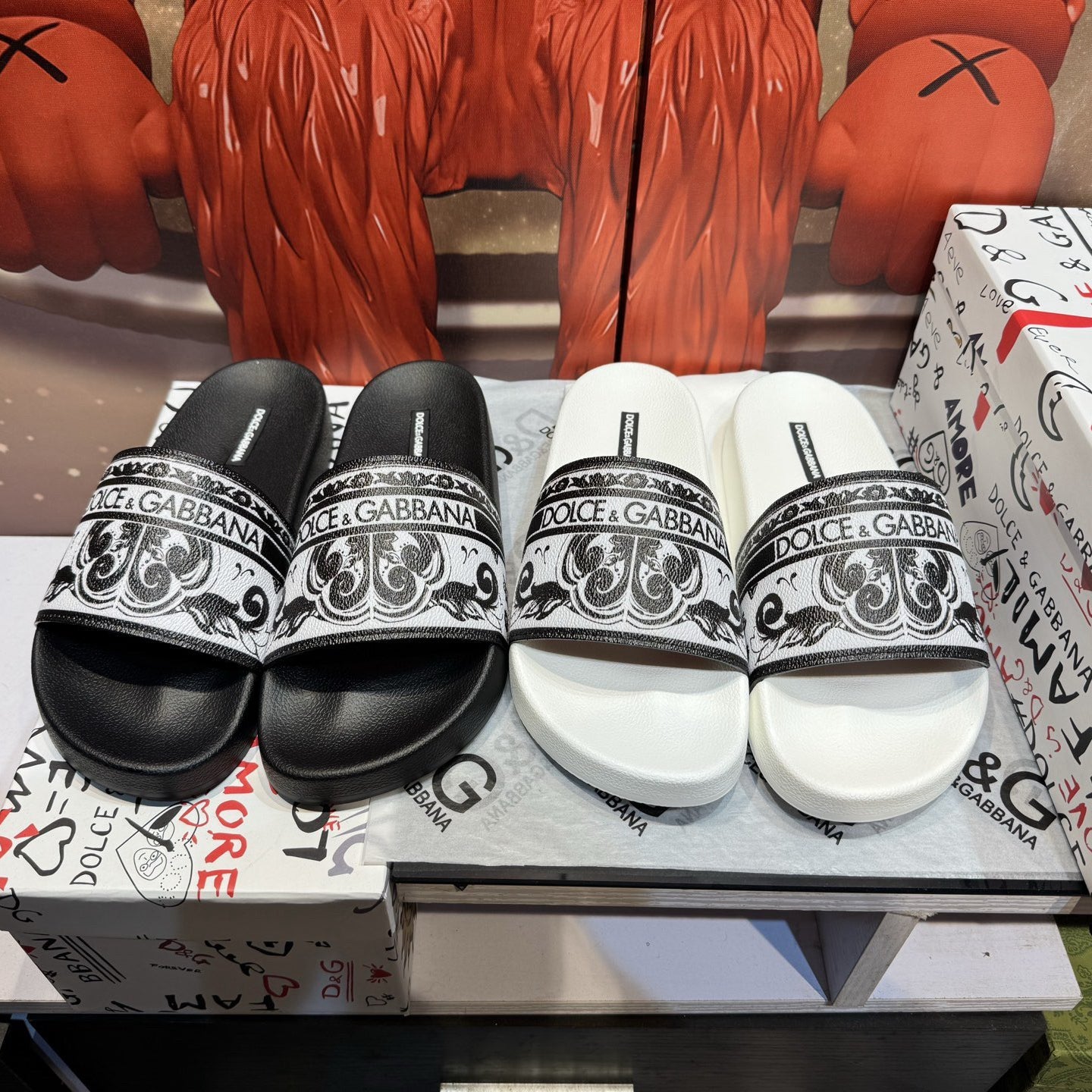 D*G 2026 Premium Leather Casual Slippers - Designer Men's Slides in 4 Styles