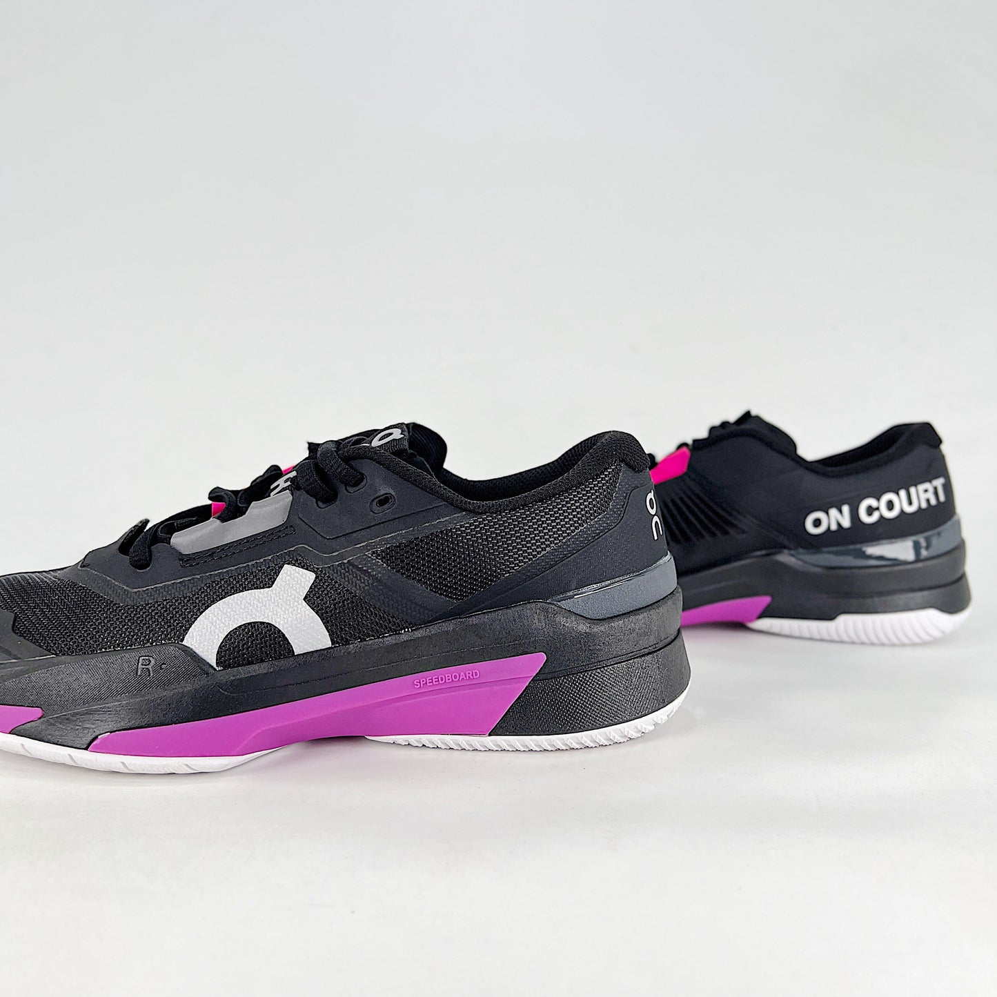 On The Roger Slam – Black & Violet Purple Unisex Breathable Anti-Slip Tennis Shoes