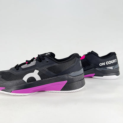 On The Roger Slam – Black & Violet Purple Unisex Breathable Anti-Slip Tennis Shoes