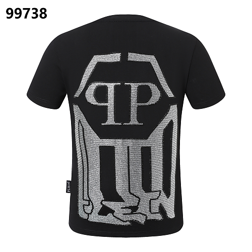 P**P Men's Urban Commuter Logo Emblem T-Shirt | Black White