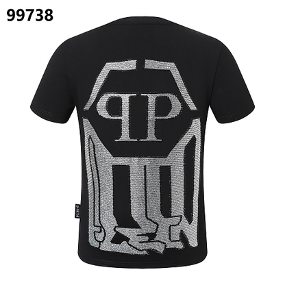 P**P Men's Urban Commuter Logo Emblem T-Shirt | Black White
