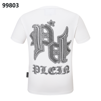P**P Men's Father's Day Logo Emblem T-Shirt | Black White