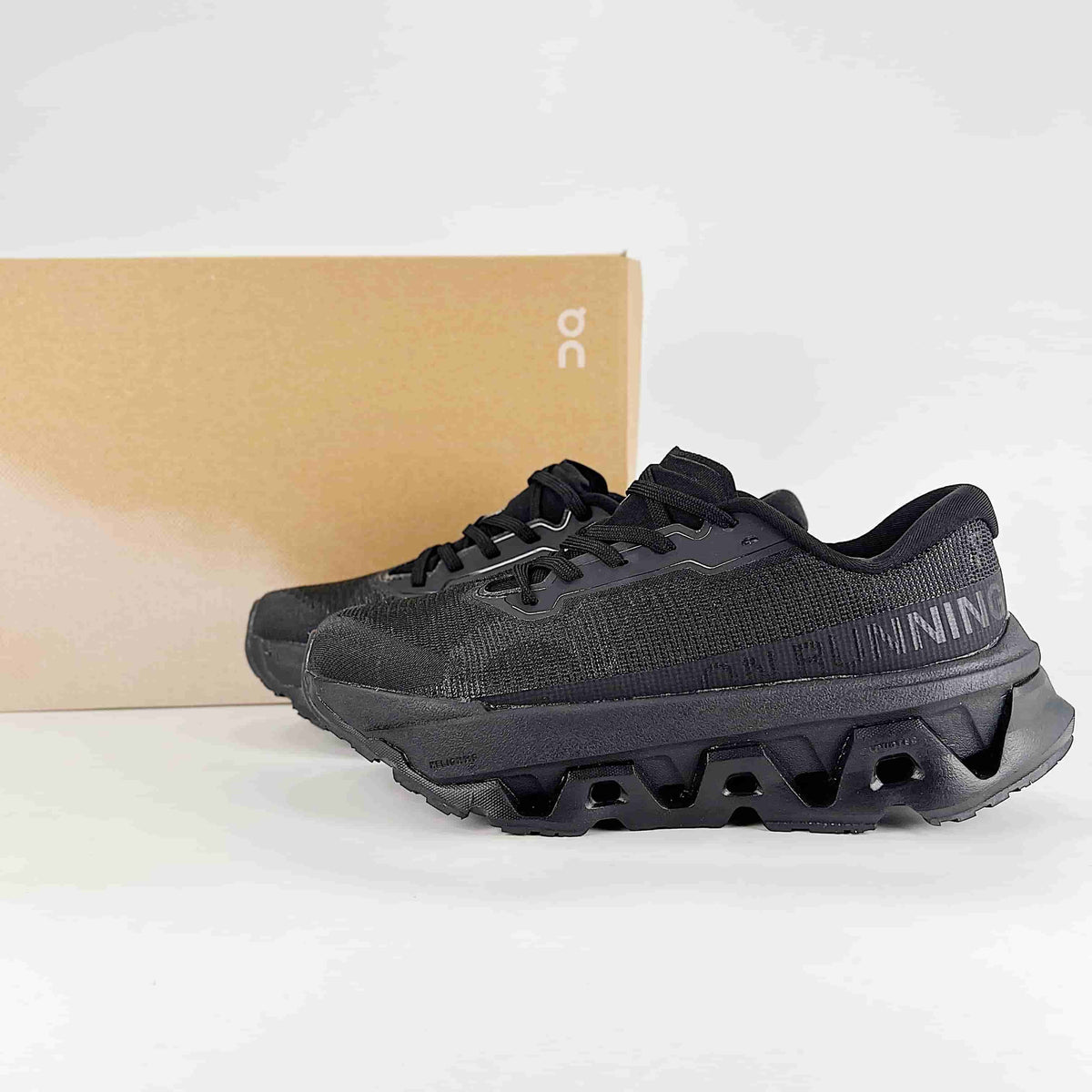 On Cloudmonster 3 Hyper – Women's Lightweight Breathable Maximum Cushioning Running Shoes | All Black