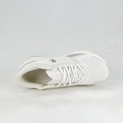 On Running Cloudmonster – All White Unisex Maximum Cushion Running Shoes