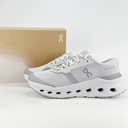 On Cloudrunner 3 – White & Glacier Grey Unisex Lightweight Breathable Running & Lifestyle Shoes