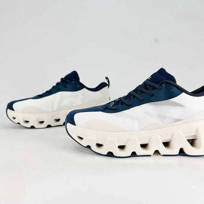 On Cloudswift K-Tech – White & Navy Blue Unisex Lightweight Comfortable Versatile Lifestyle Sneakers