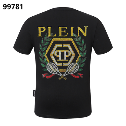P**P Men's Holiday Gift Logo Emblem T-Shirt | Black White