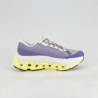 On Cloudmonster 3 – Women's Lightweight Breathable Maximum Cushioning Running Shoes | Lavender & Neon Yellow