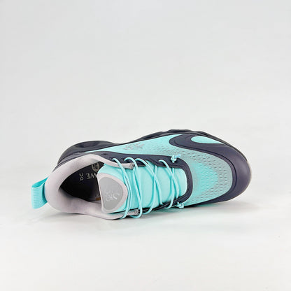 Loewe × On Cloudsolo – Unisex Lightweight Breathable Luxury Collaborative Running Shoes | Aqua Mint & Charcoal
