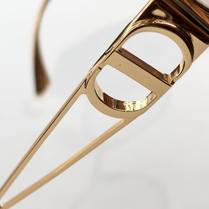 D**R Octagonal Metal Sunglasses | Gold Double-Bridge Frame, 3D CD Letter Temple Block, Gradient Lenses | 6 Colors
