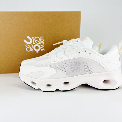 On x Loewe Cloudaway – All White & Cream Unisex Premium Collaboration Lifestyle Sneakers