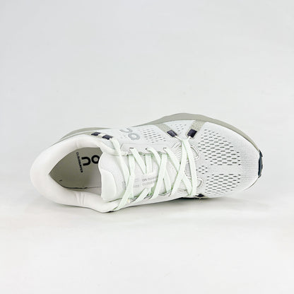 On Cloudsurfer 2 – White & Mineral Grey Unisex Soft Cushioned Breathable Running Shoes