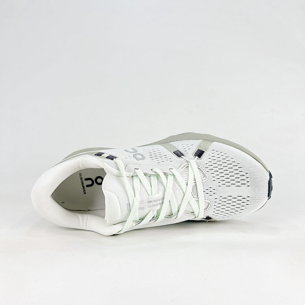 On Cloudsurfer 2 – Unisex Lightweight Breathable Soft Cushioned Road Running Shoes | White & Pearl Gray