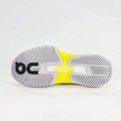 On The Roger Pro Fire – Ivory White & Neon Yellow Unisex Breathable Anti-Slip Tennis Shoes