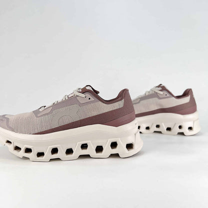 On Running Cloudmonster – Sand & Mocha Unisex Maximum Cushion Running Shoes