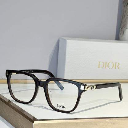 D**R Square Optical Eyeglasses Frame | Transparent Grey Acetate, Clear Lenses & Silver CD Logo Hinge | 6 Colorways