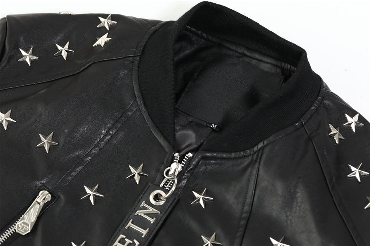 NEW-PP Leather Jacket