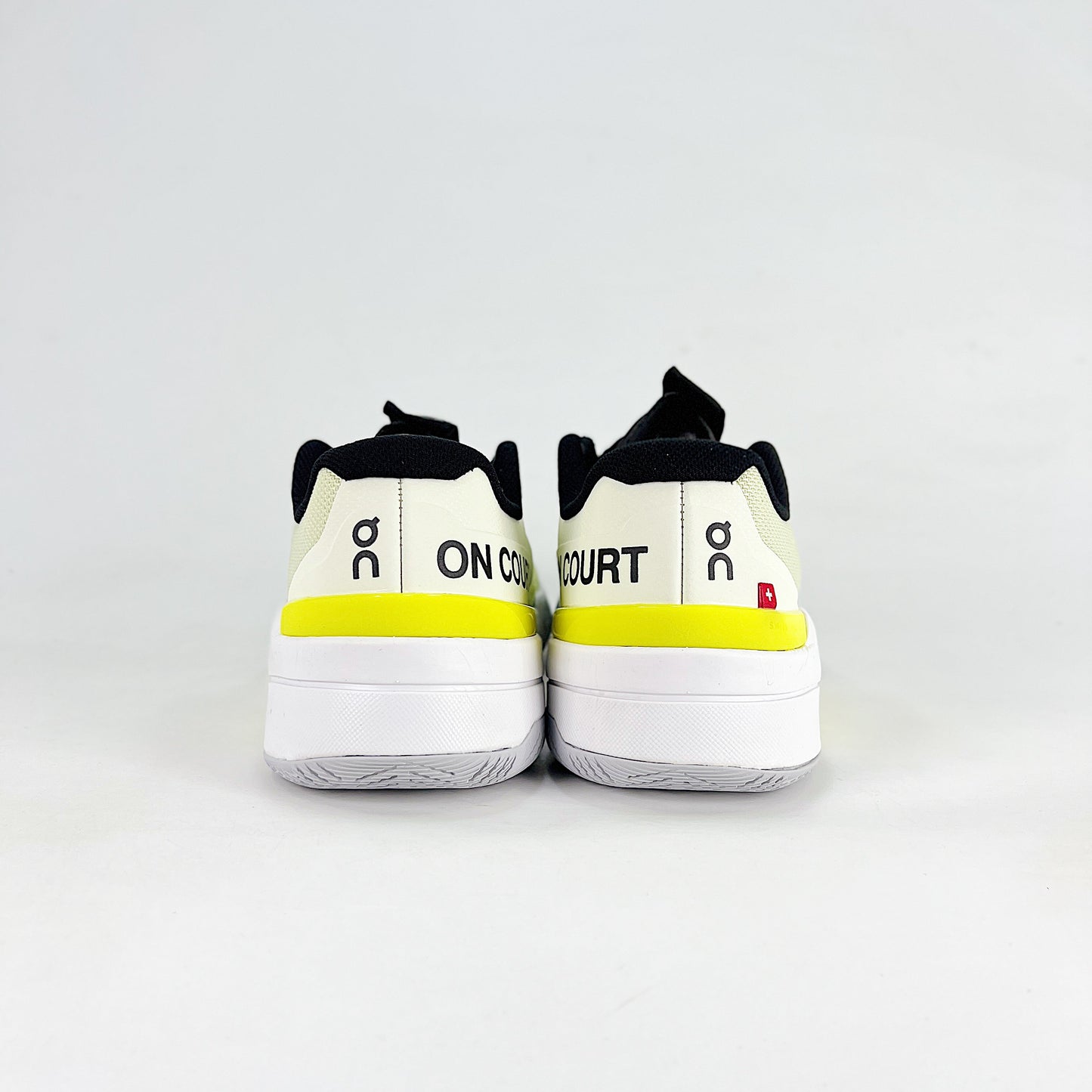 On The Roger Pro Fire – Ivory White & Neon Yellow Unisex Breathable Anti-Slip Tennis Shoes
